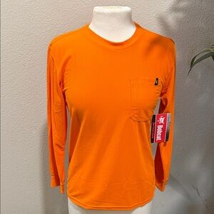 Boden Kids' Orange Long Sleeve Tee